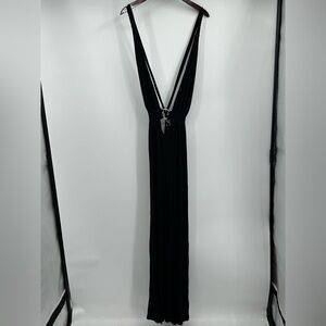Fox Blood Black Maxi Dress